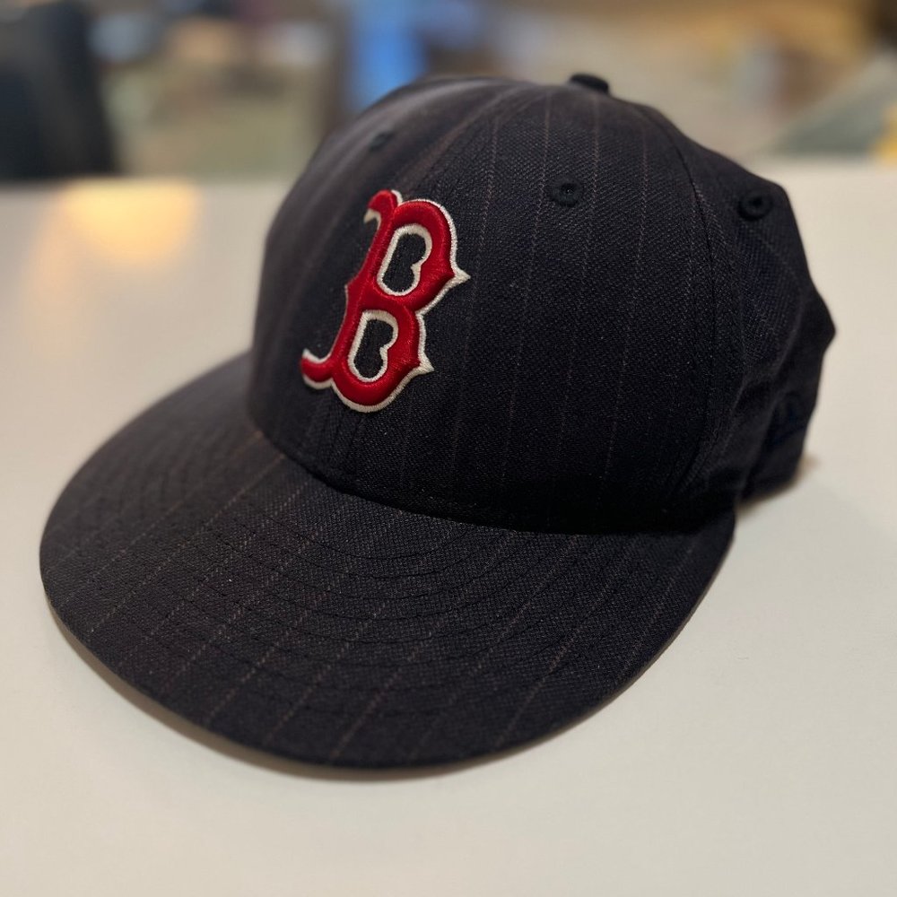 RARE & DISCONTINUED: Todd Snyder X Boston Red Sox Hat, Pinstripe, 7 5/8